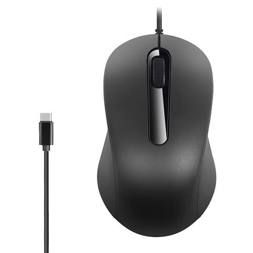 Ergonomiczna przewodowa mysz gamingowa optyczna USB‑C, plug‑and‑play