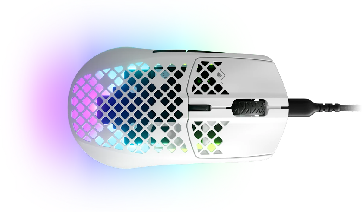 Souris de jeu filaire ultra-légère en nid d'abeille