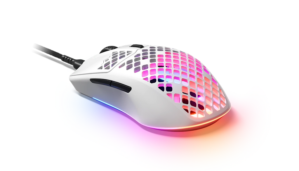 Souris de jeu filaire ultra-légère en nid d'abeille