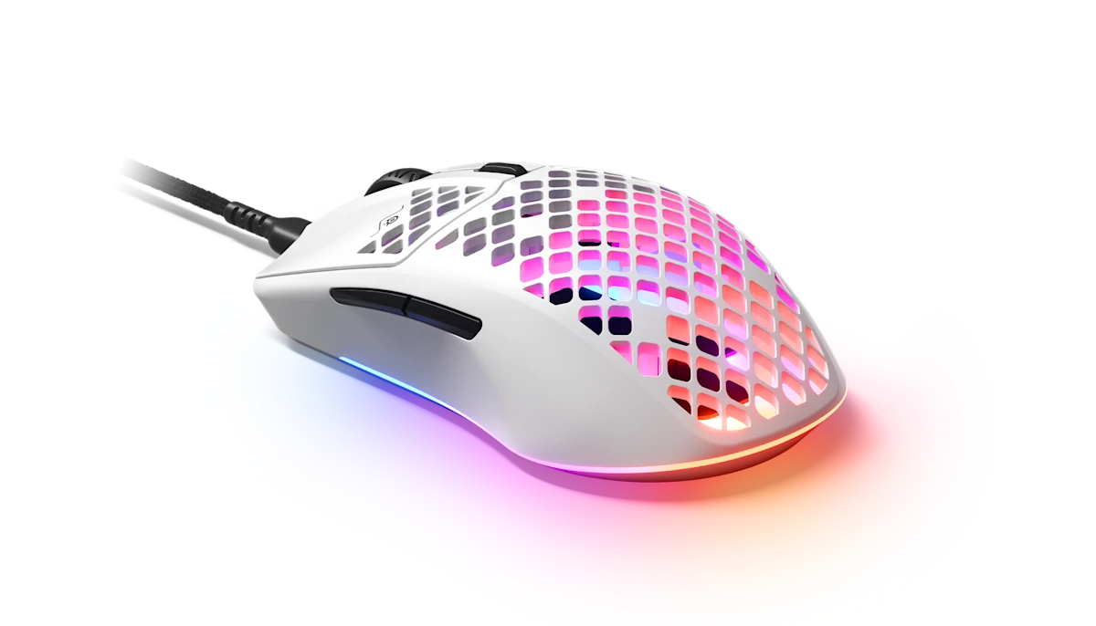 Souris de jeu filaire ultra-légère en nid d'abeille