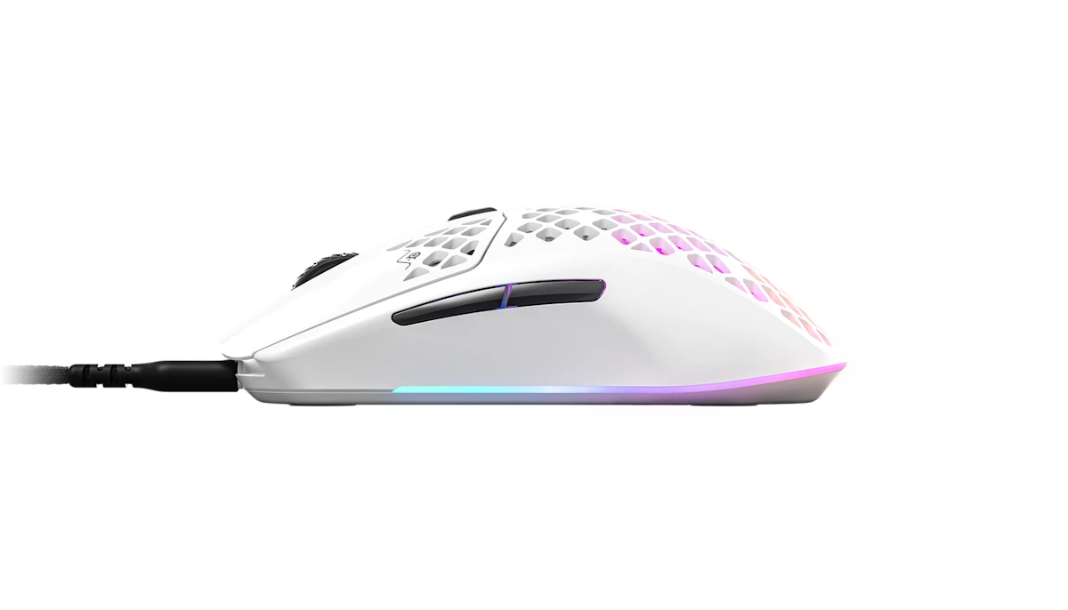 Souris de jeu filaire ultra-légère en nid d'abeille